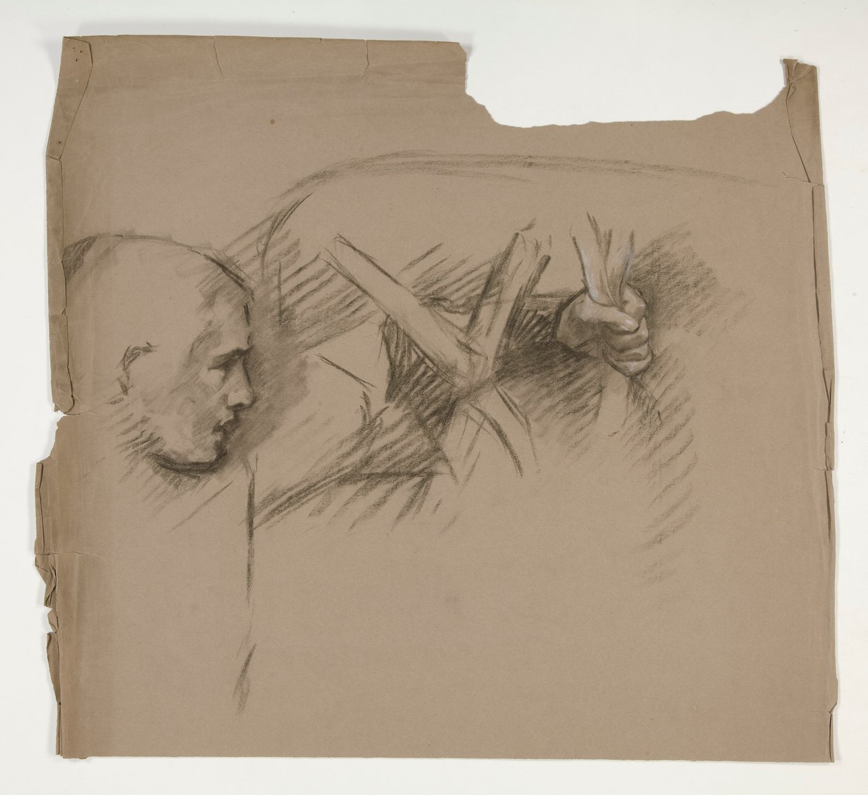 Ábratanulmány a Seven Deadly Sinshez, A Szent Grál küldetéséből (15 festményből álló sorozat a Boston Public Library számára, 1901-ben fejeződött be) alkotó: Edwin Austin Abbey