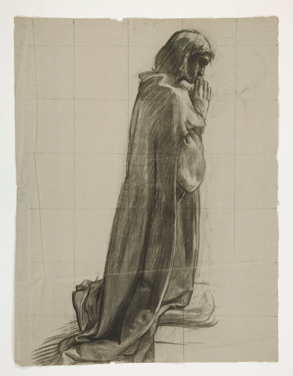 Sir Lancelot és Sir Bors figura tanulmánya Galahadot a sarkantyúival, a The Quest of the Holy Grailből (a második a Boston Public Library számára készült tizenöt festménysorozatból, 1901-ben elkészült) alkotó: Edwin Austin Abbey