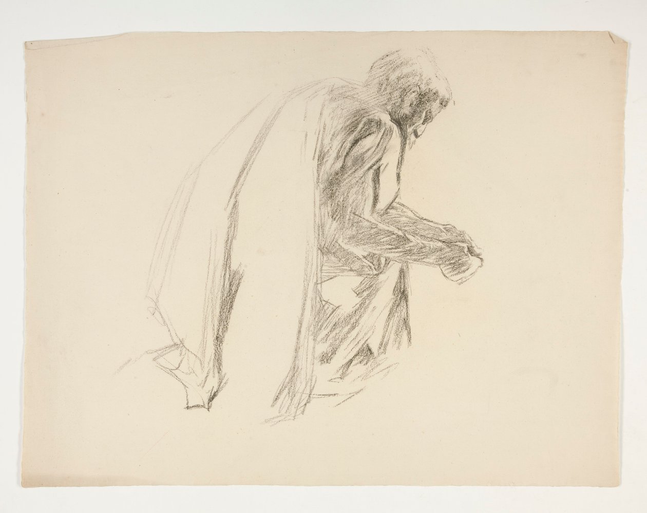 Sir Lancelot és Sir Bors figura tanulmánya Galahadot a sarkantyúival, a The Quest of the Holy Grailből (a második a Boston Public Library számára készült tizenöt festménysorozatból, 1901-ben elkészült) alkotó: Edwin Austin Abbey