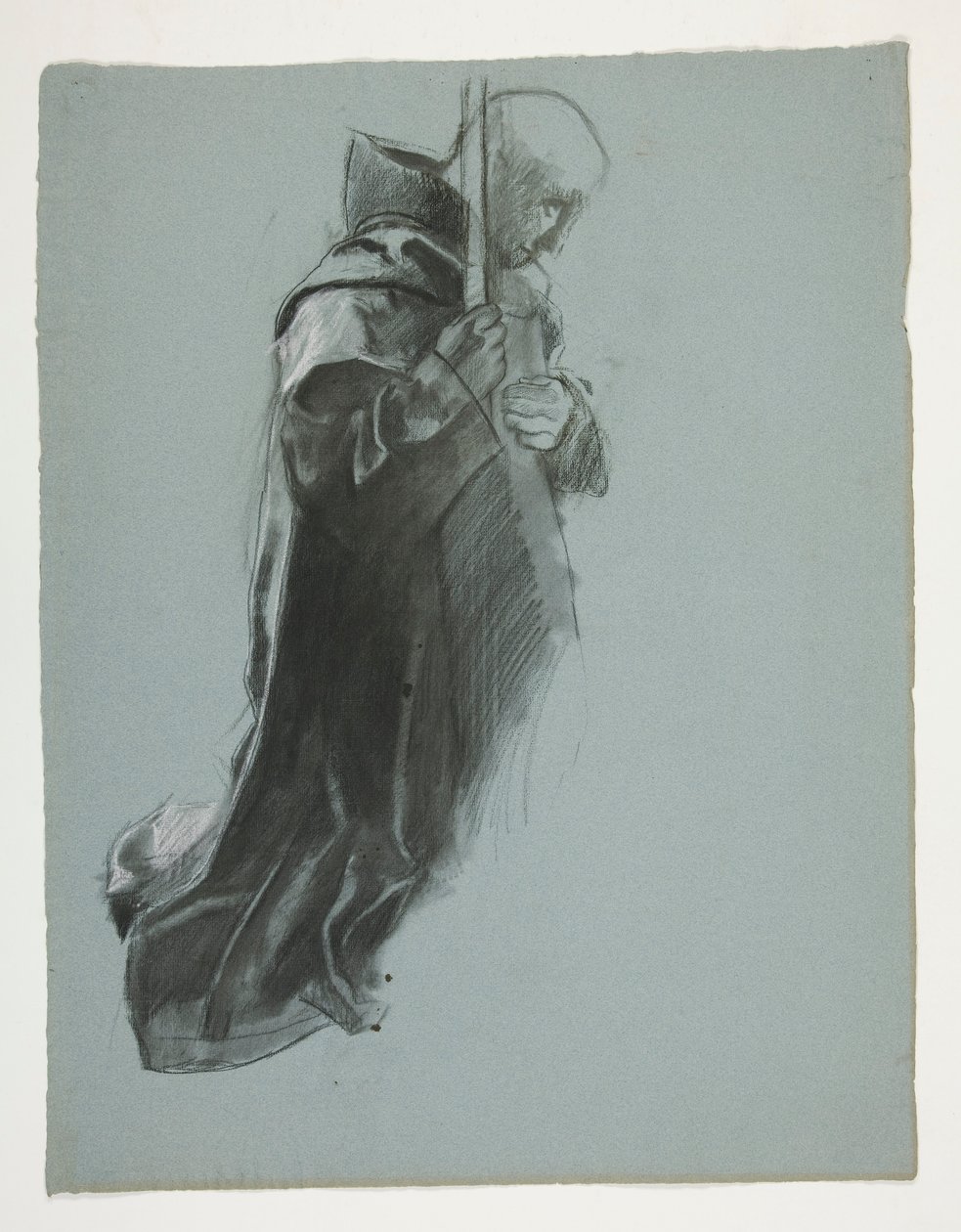 Ábratanulmány az induláshoz, A Szent Grál küldetéséből (tizenöt festménysorozat a bostoni közkönyvtár számára, 1901-ben fejeződött be) alkotó: Edwin Austin Abbey