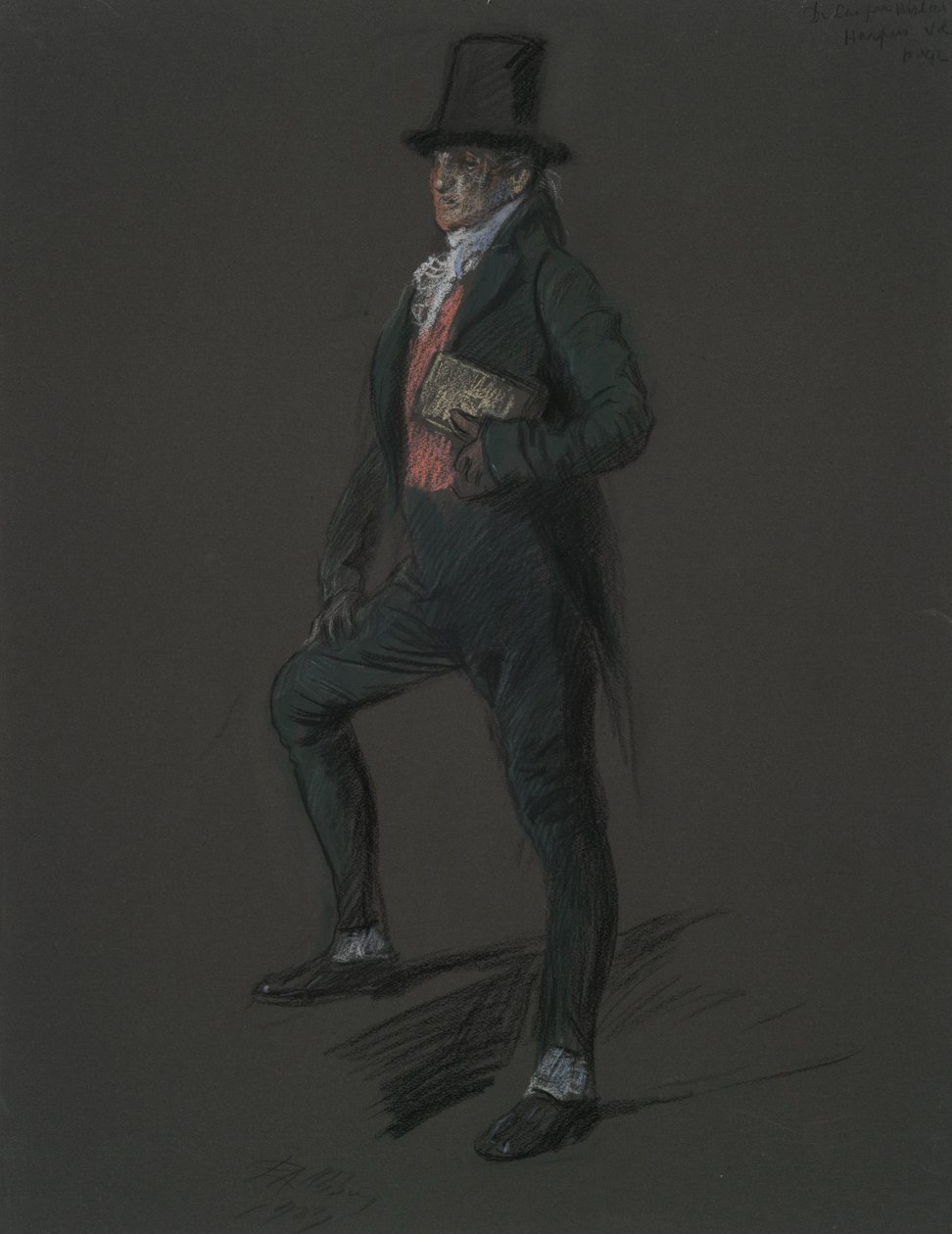 Ábratanulmány Dr. Casper Wistal alakjához in alkotó: Edwin Austin Abbey