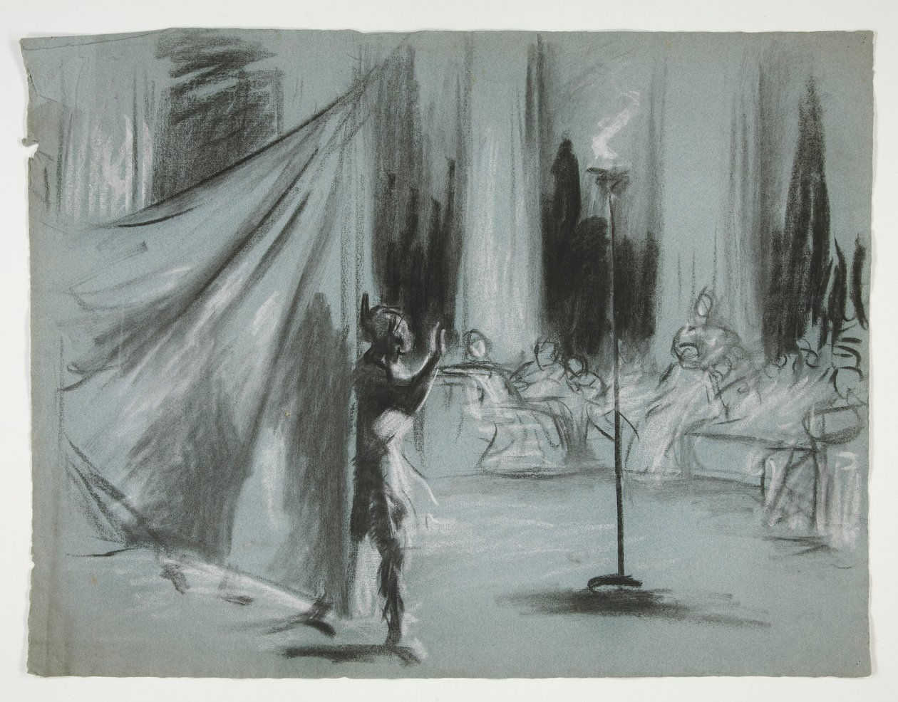 Figurák egy teremben alkotó: Edwin Austin Abbey