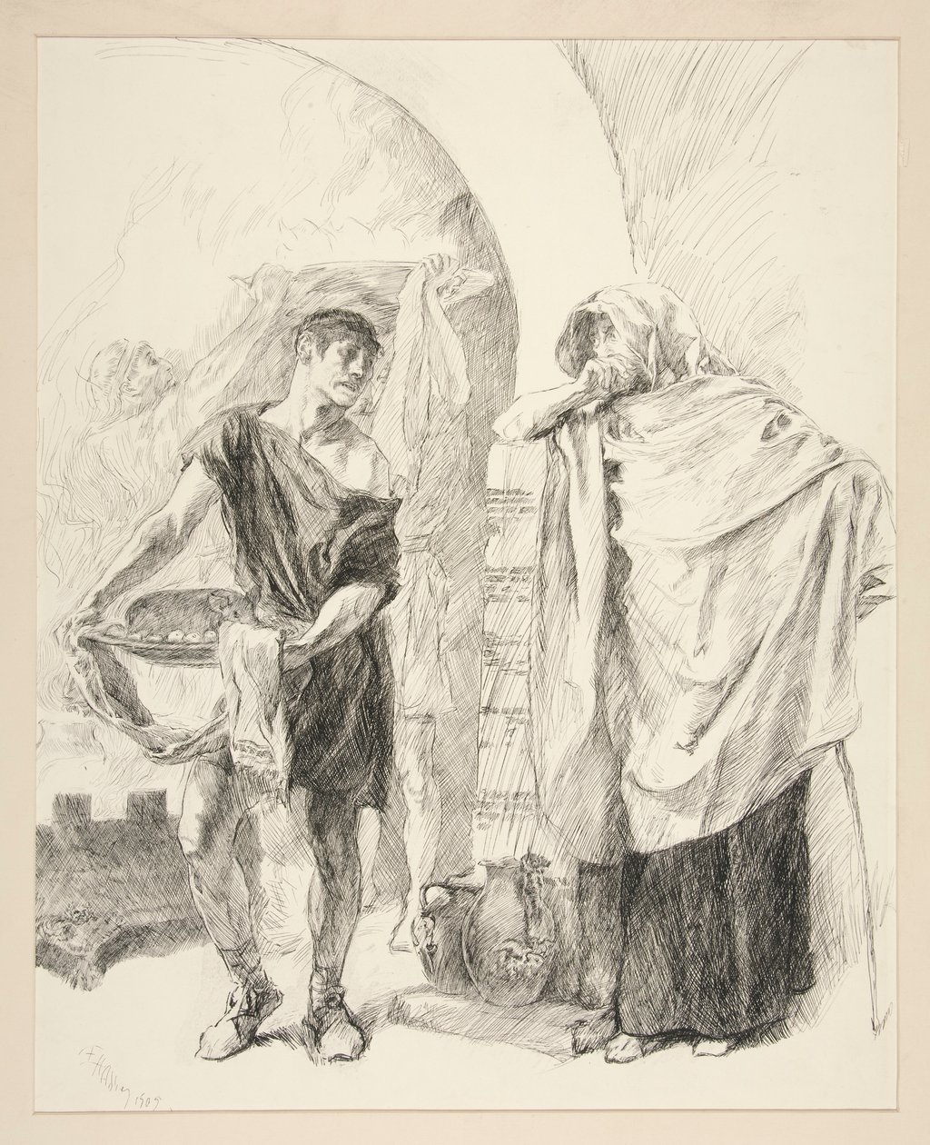 Első szolgáló: alkotó: Edwin Austin Abbey
