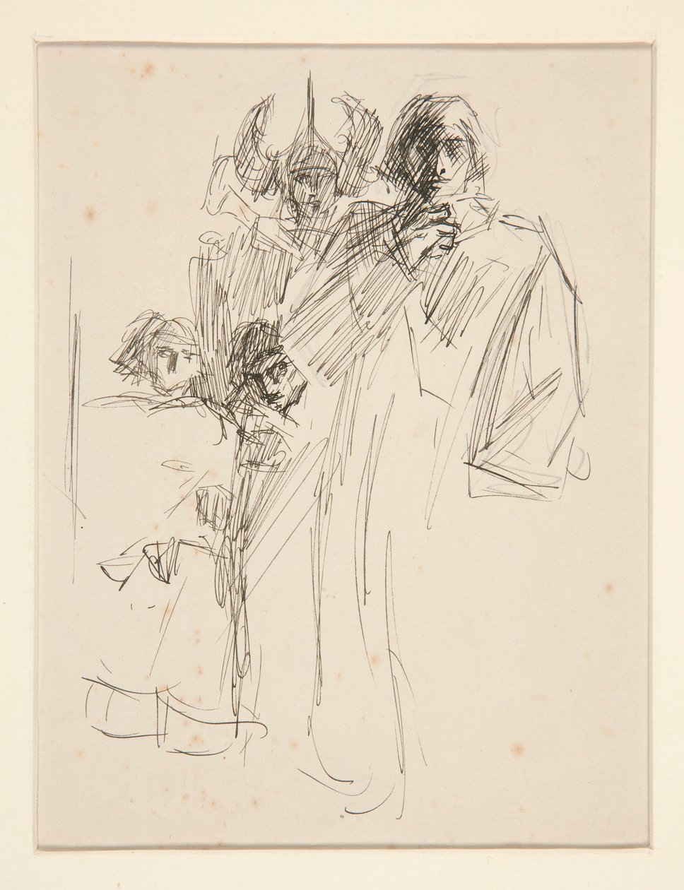 Galahad a kastélyban, a Szent Grál küldetése című tanulmány (tizenöt festménysorozat a Boston Public Library számára, 1901-ben fejeződött be) alkotó: Edwin Austin Abbey