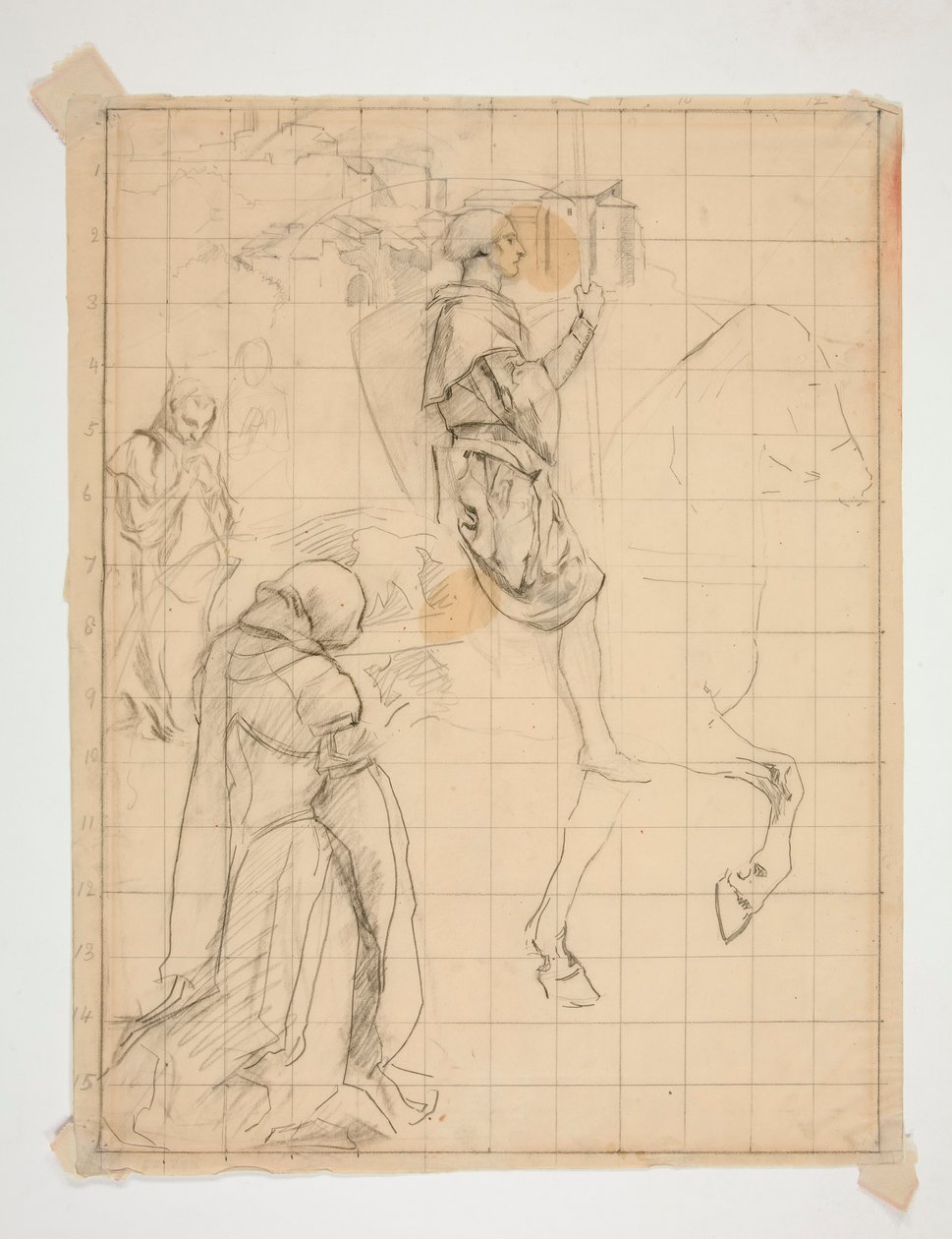 Galahad lóháton: tanulj azért alkotó: Edwin Austin Abbey