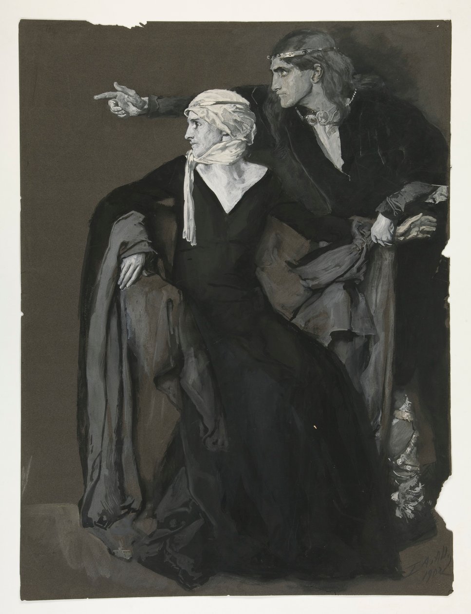 Hamlet: alkotó: Edwin Austin Abbey
