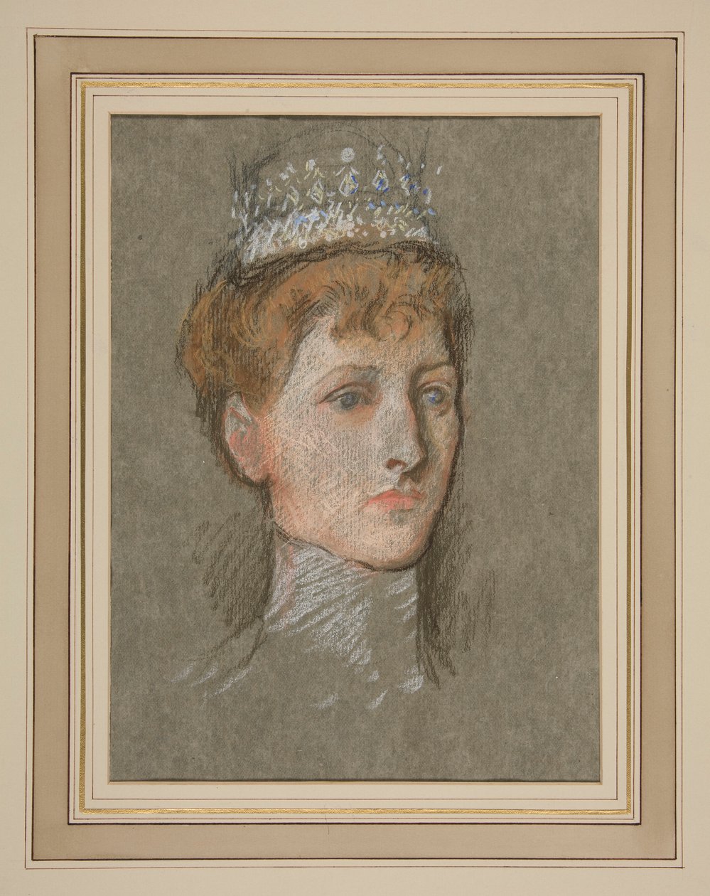 A walesi hercegnő (Mária királynő) feje alkotó: Edwin Austin Abbey