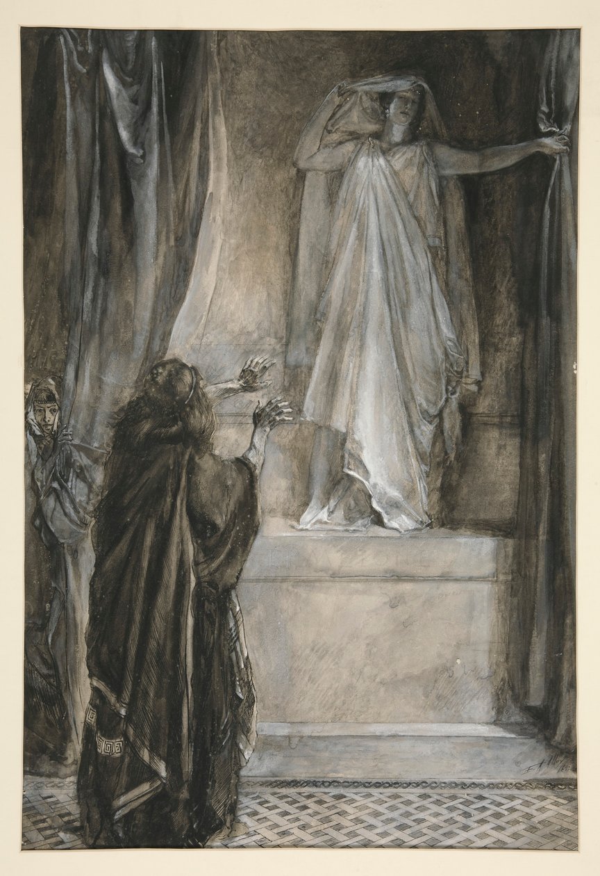 Hermione – V. felvonás, III. jelenet, A tél alkotó: Edwin Austin Abbey