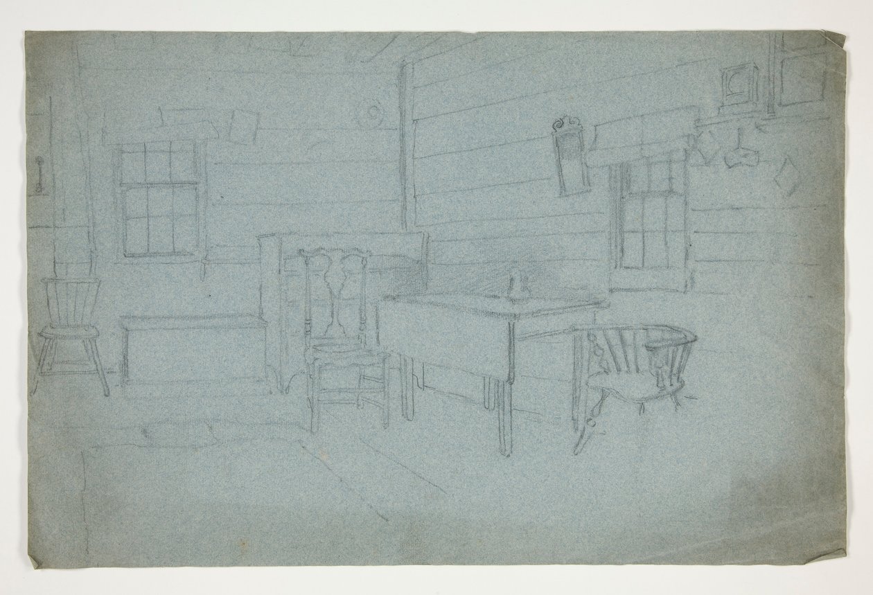 Belső tanulmány alkotó: Edwin Austin Abbey