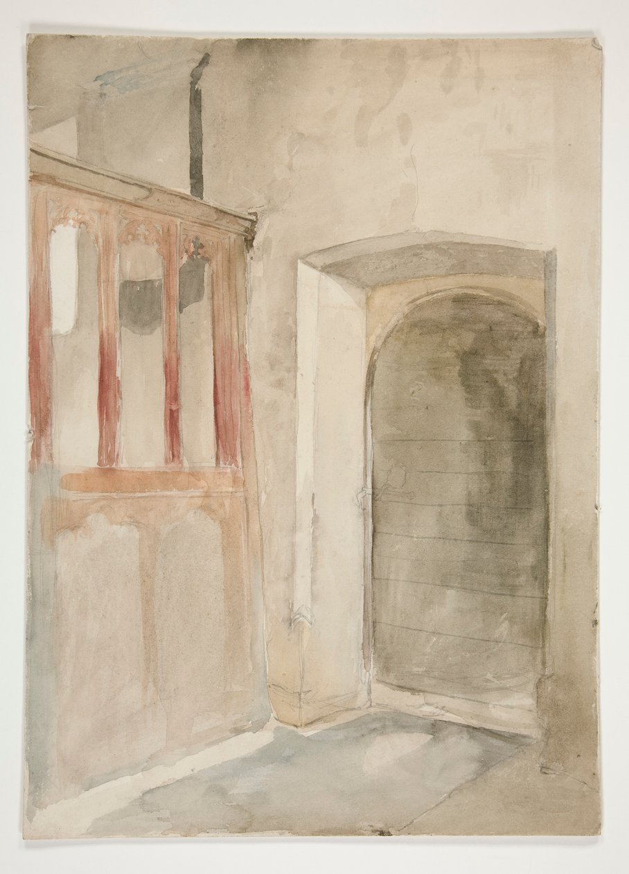Belső tanulmány alkotó: Edwin Austin Abbey