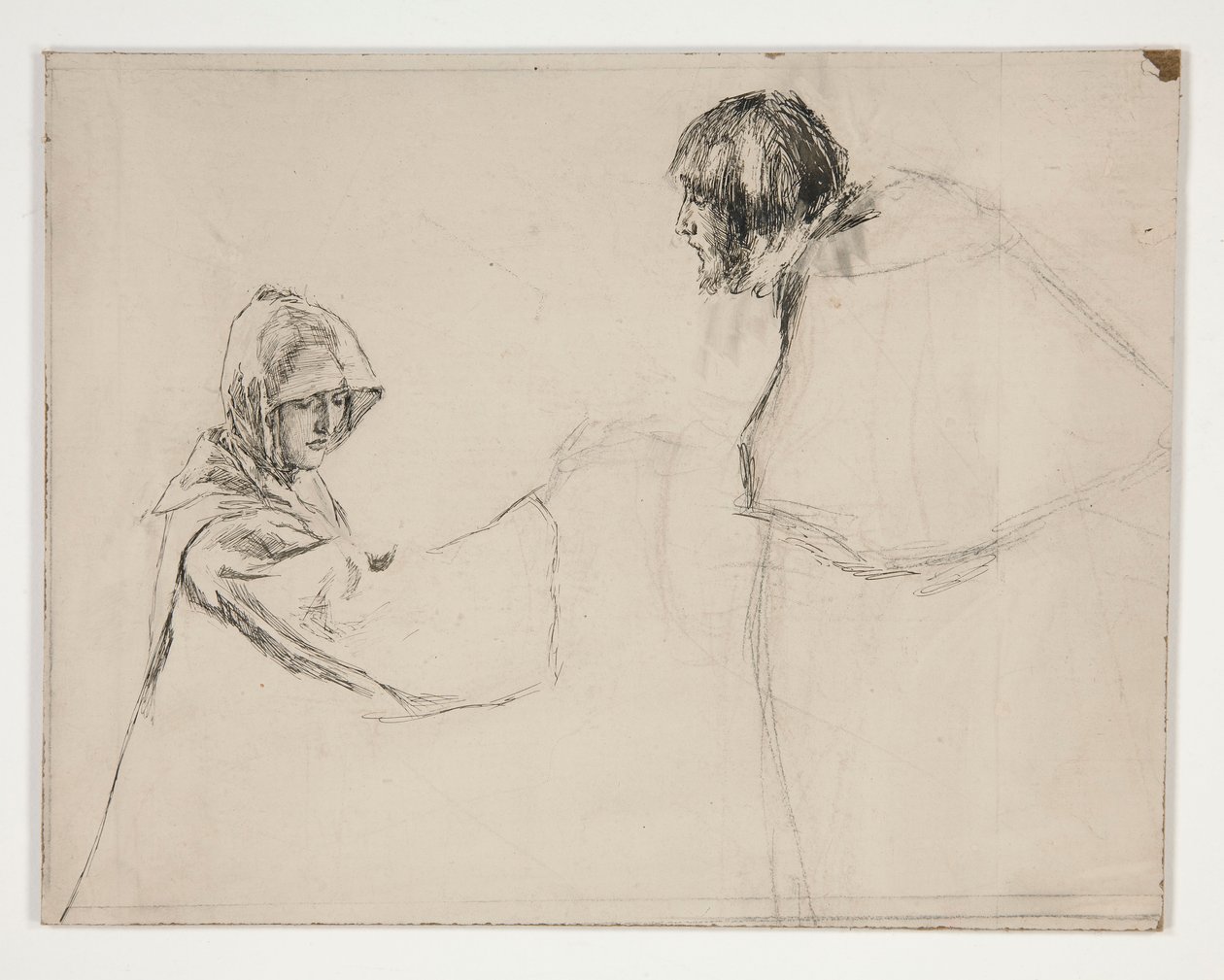 Izabella és a herceg (.1108-as tanulmány), a Mérték a mértékért alkotó: Edwin Austin Abbey