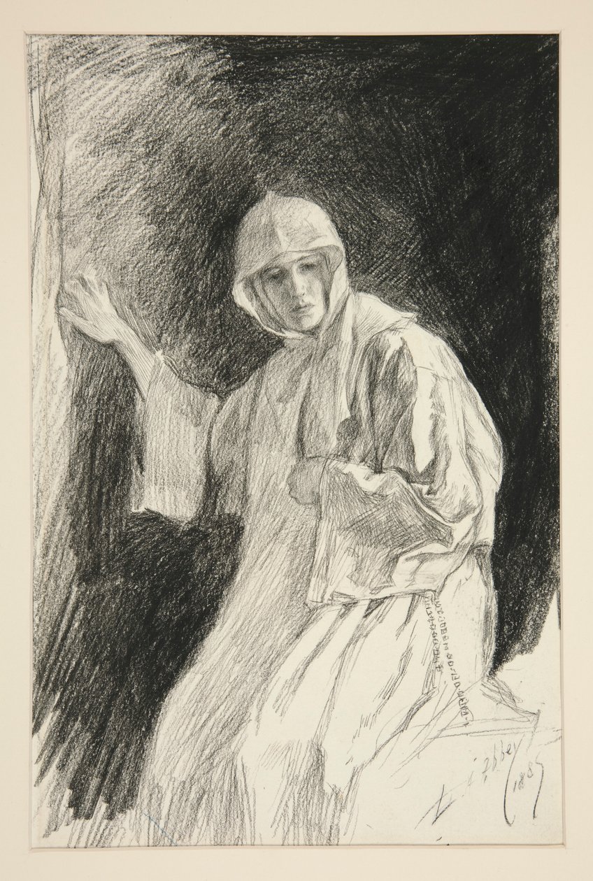 Izabella a kolostorban – I. felvonás, V. jelenet, Mérték a mértékért alkotó: Edwin Austin Abbey