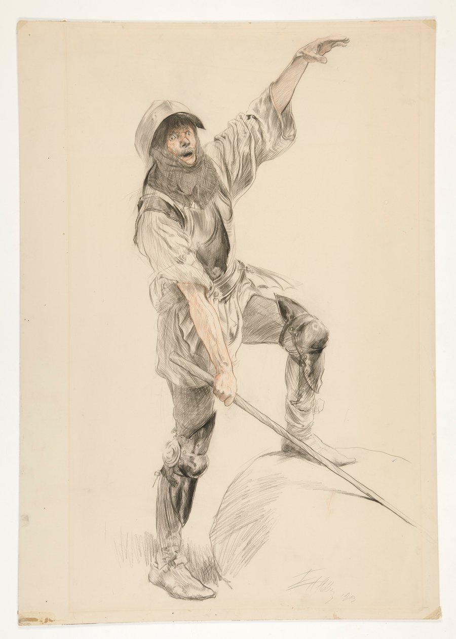 Jack Cade, VI. Henrik király, II. rész (IV.6) alkotó: Edwin Austin Abbey