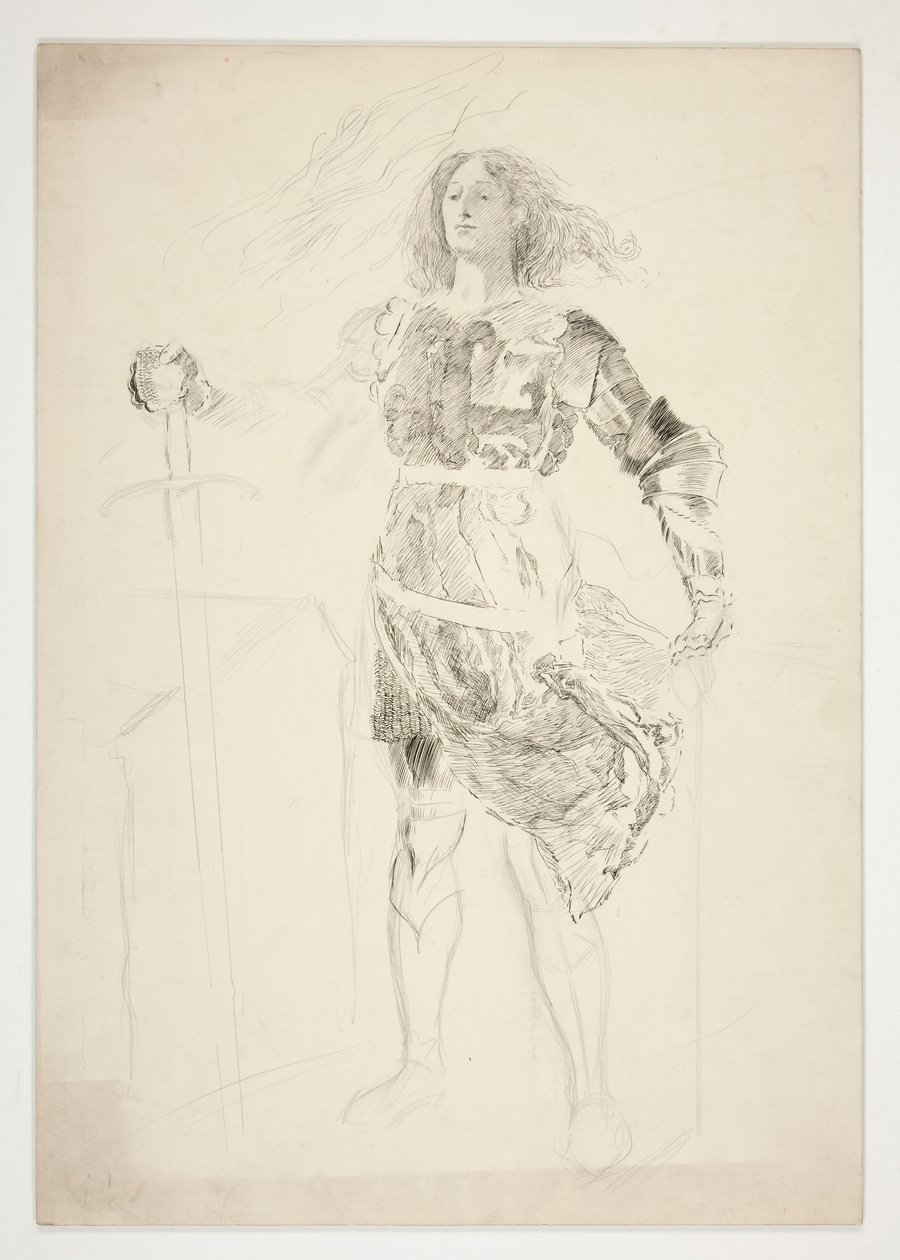 La Pucelle (1181-es tanulmány) – III. felvonás, II. jelenet, VI. Henrik király (I. rész) alkotó: Edwin Austin Abbey