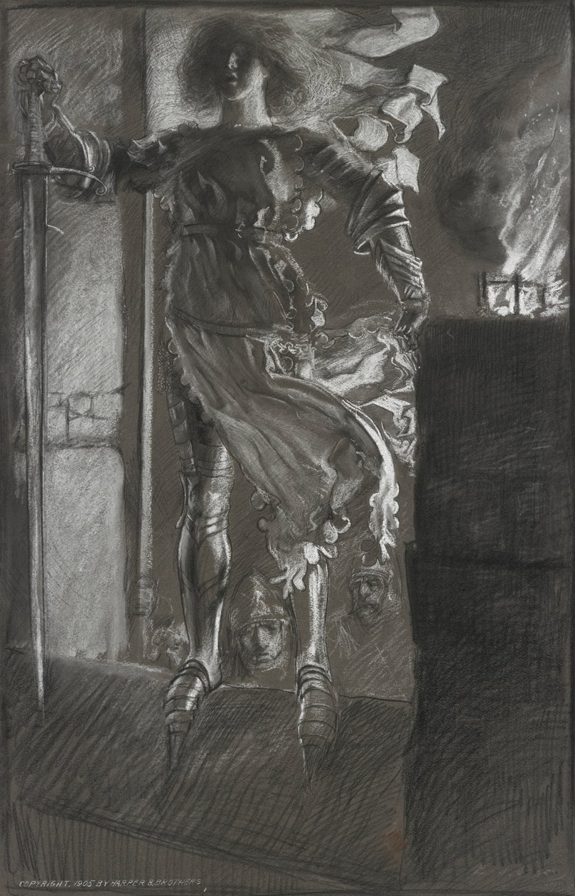 La Pucelle, VI. Henrik királyból, I. rész, 3. felvonás, 2. jelenet alkotó: Edwin Austin Abbey