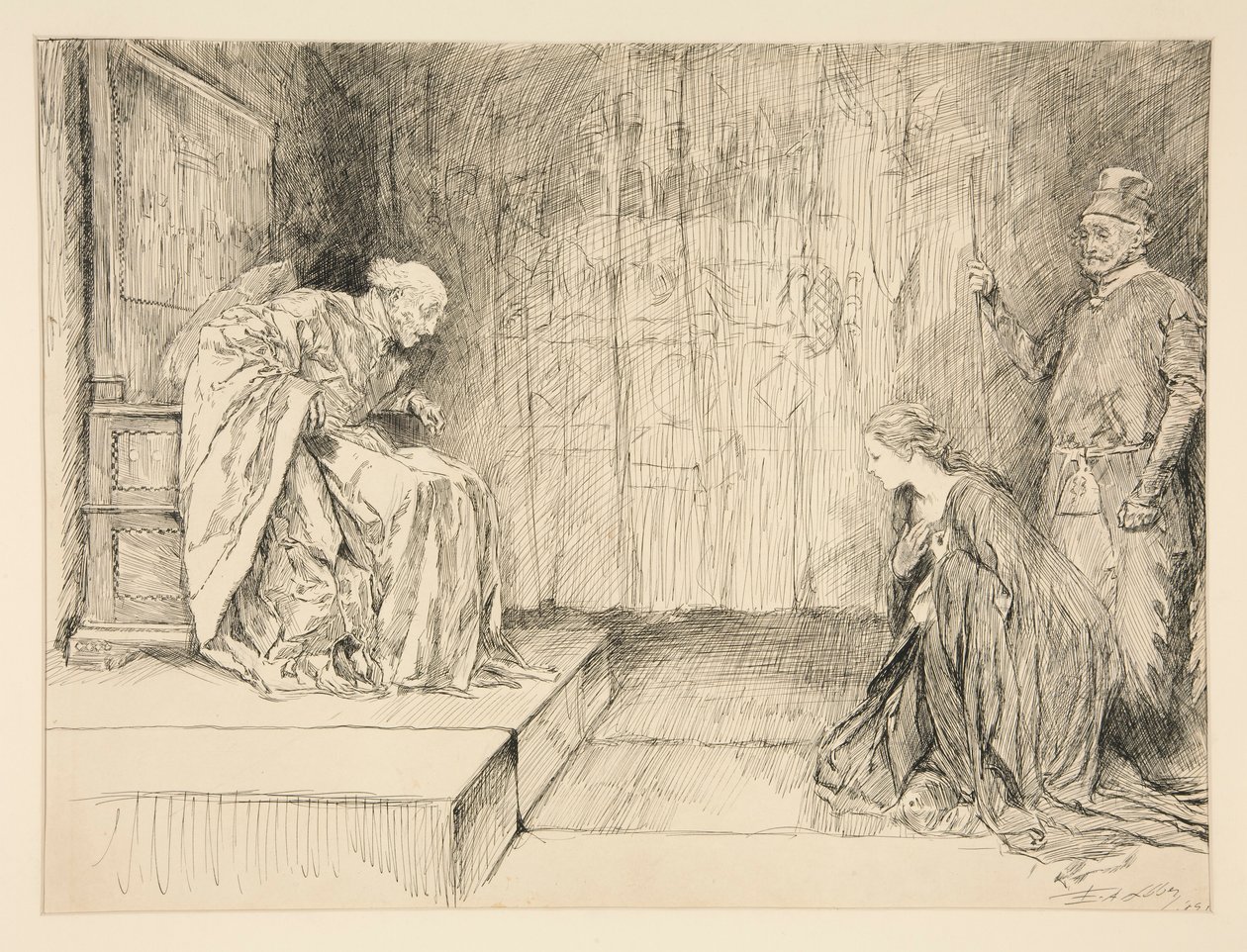 Lafeu: alkotó: Edwin Austin Abbey