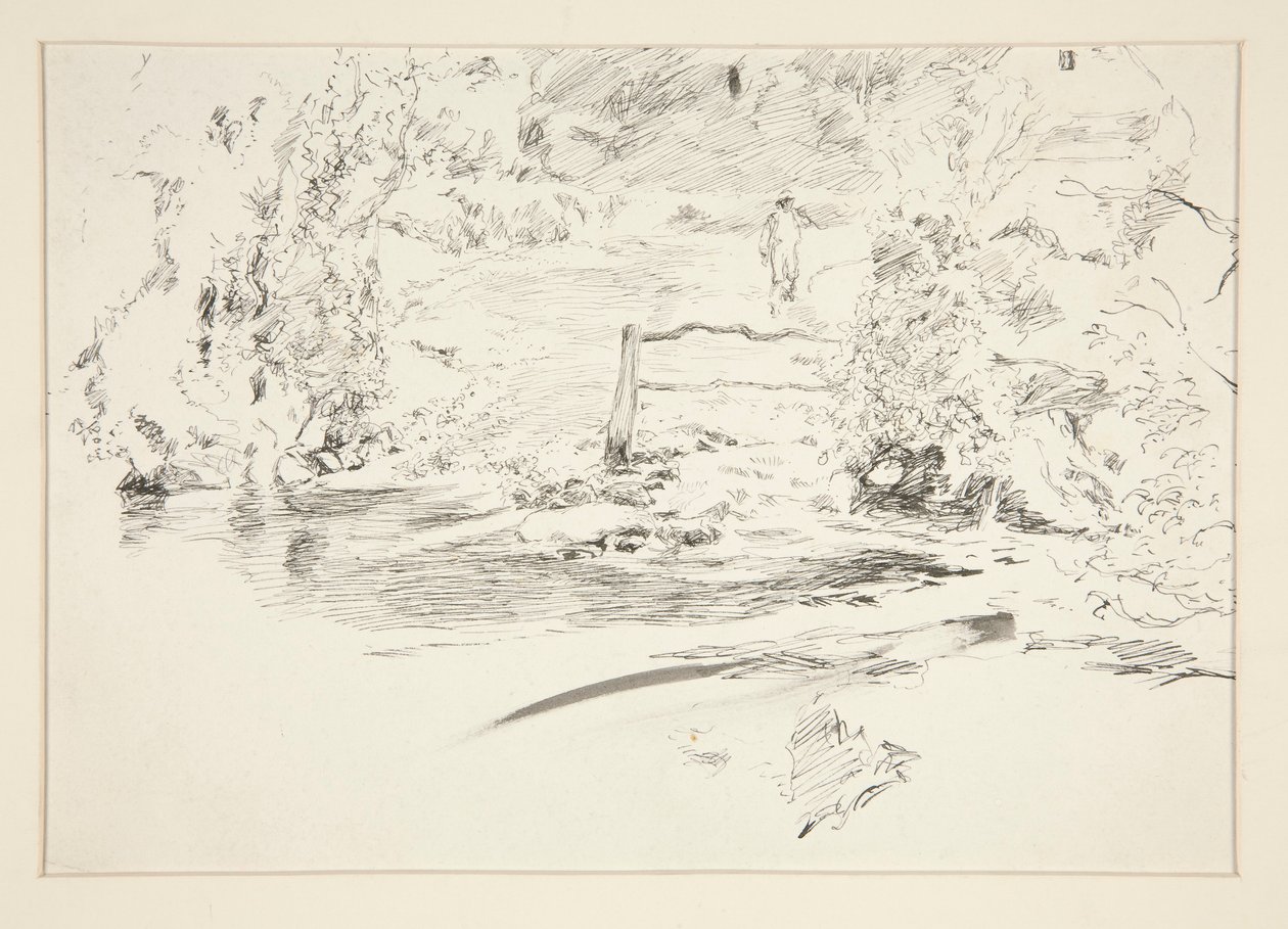 Táj figurával alkotó: Edwin Austin Abbey