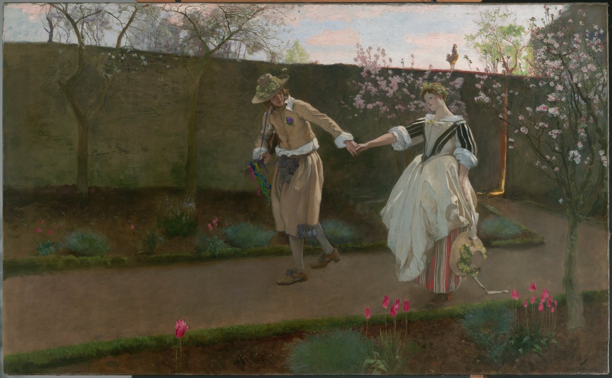 Május elseje reggel alkotó: Edwin Austin Abbey
