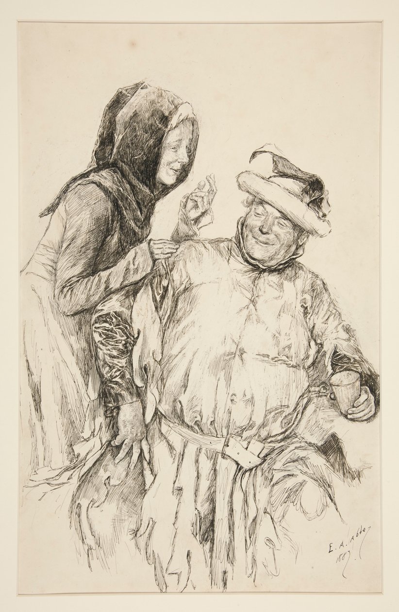 Úrnő gyorsan: alkotó: Edwin Austin Abbey