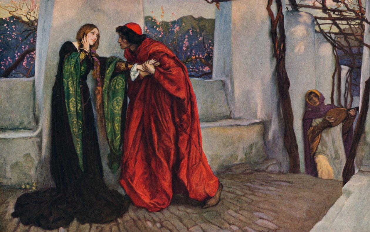Ó Mine-úrnő, hol barangolsz, 1899 c1940 alkotó: Edwin Austin Abbey