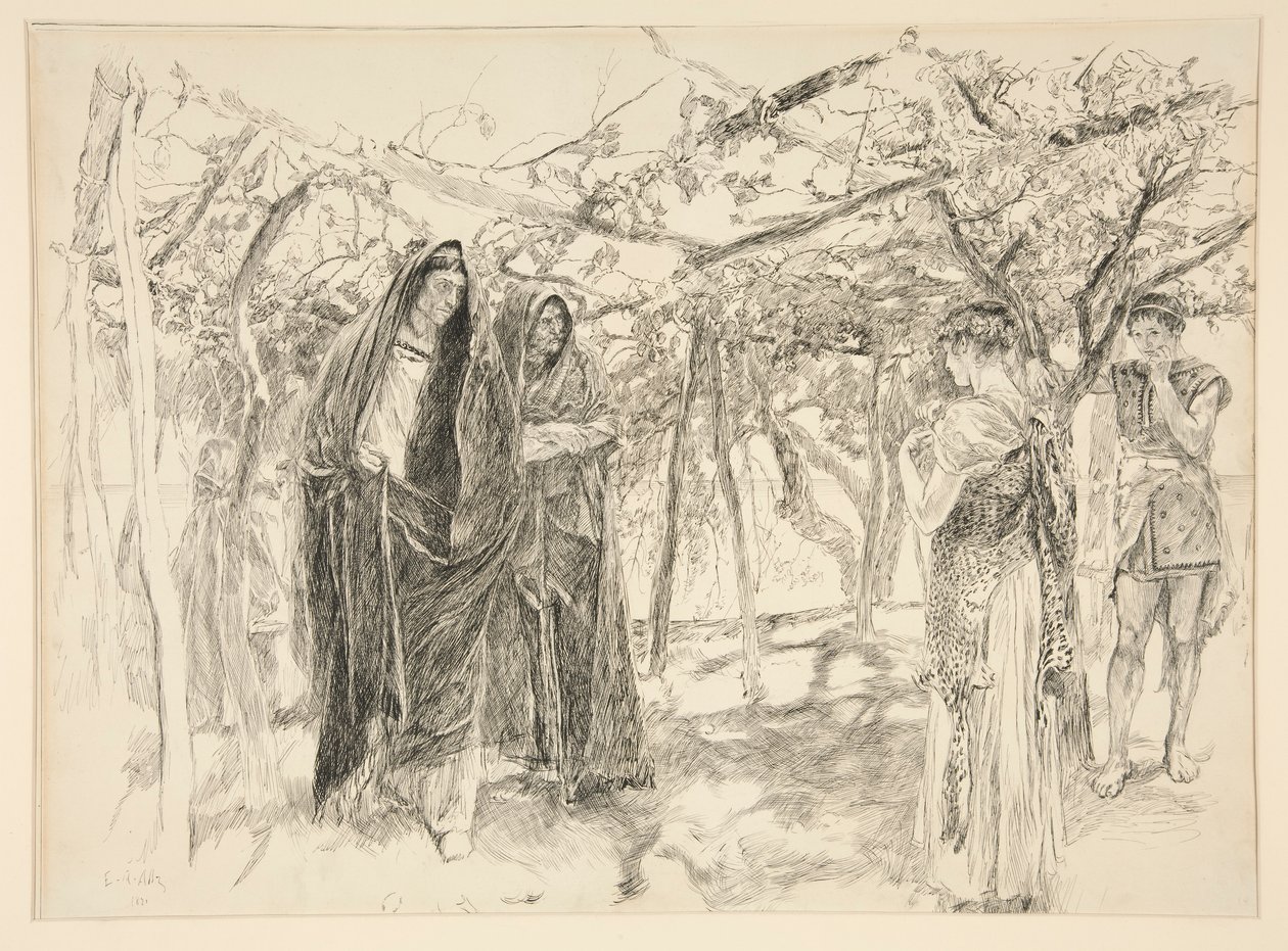 Polixenes és Perdita – IV. felvonás, III. jelenet, A tél alkotó: Edwin Austin Abbey