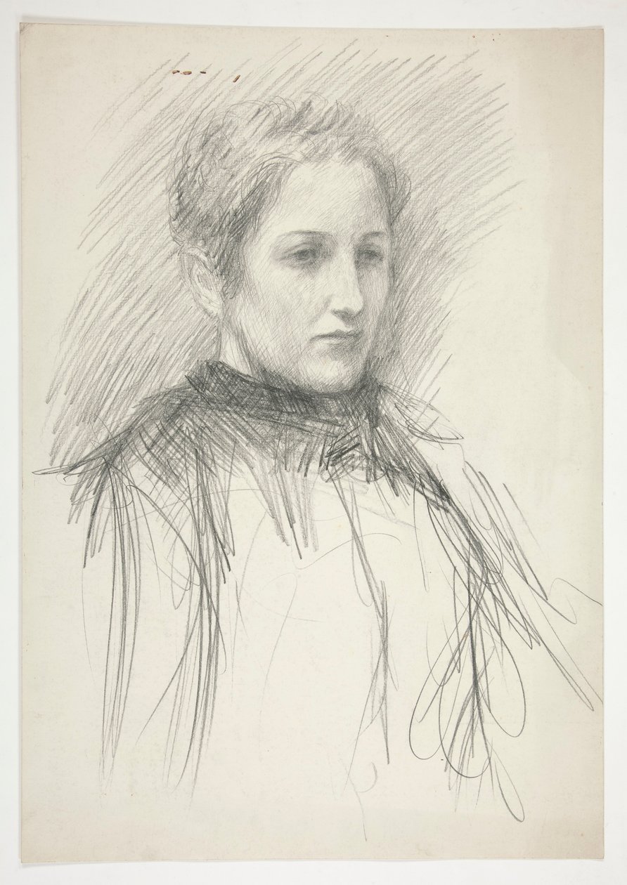 Egy fiatal Mrs. Abbey portréja (?) alkotó: Edwin Austin Abbey