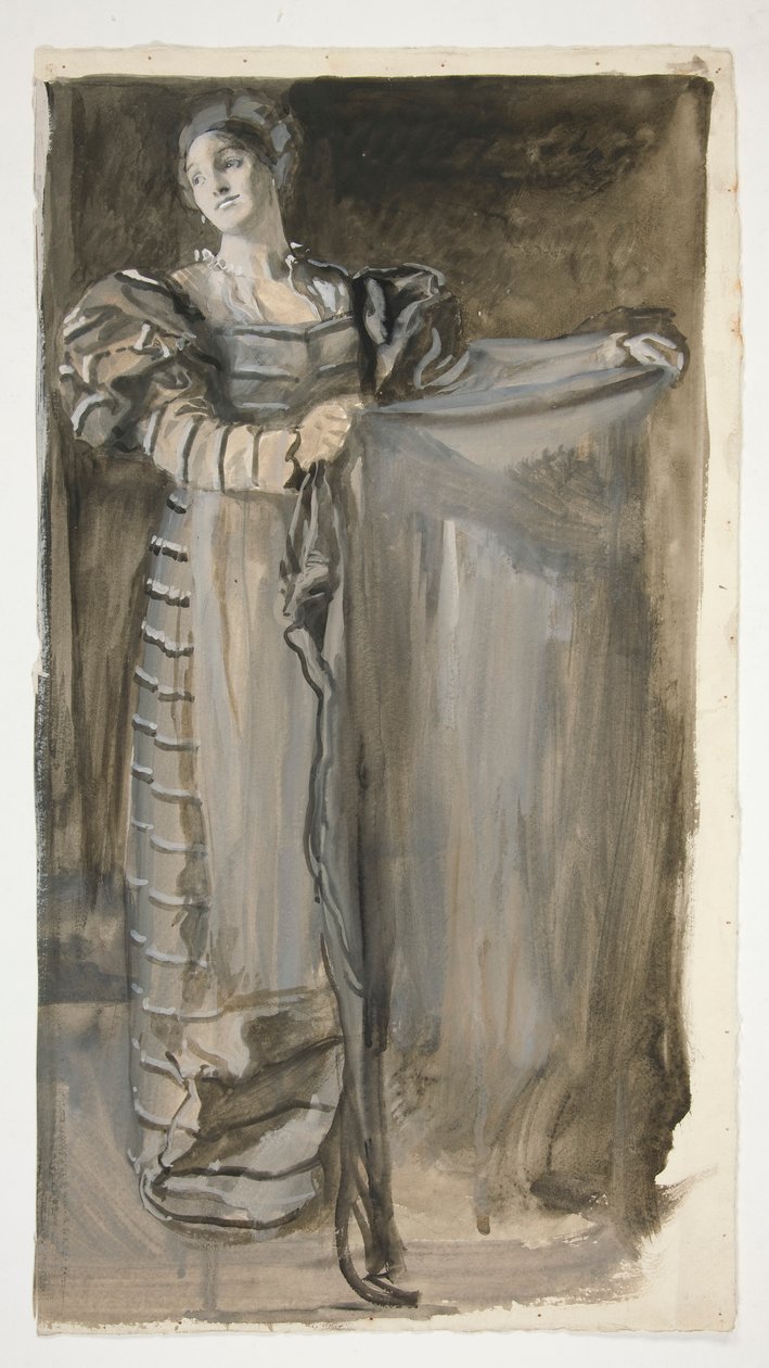 Előtanulmány az Othello számára (?) alkotó: Edwin Austin Abbey