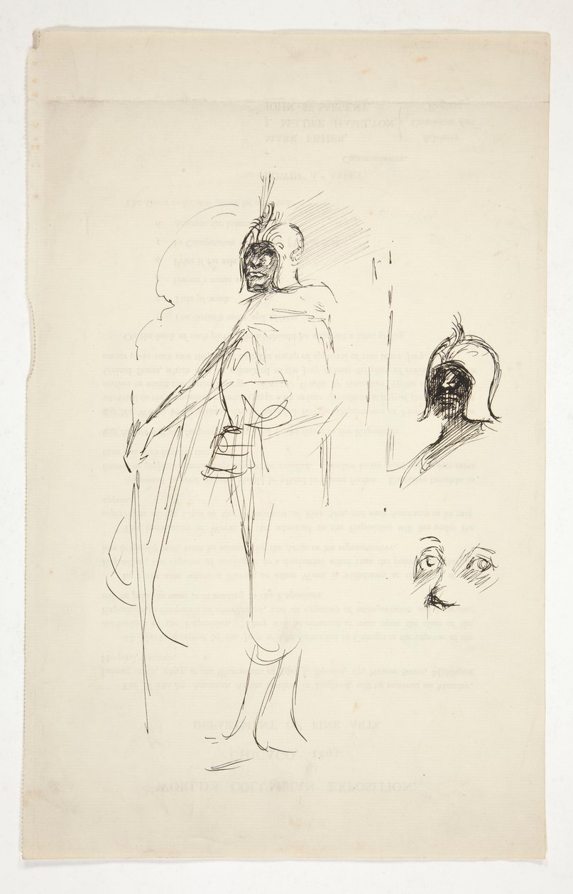 Előtanulmány az Othello számára (?) alkotó: Edwin Austin Abbey