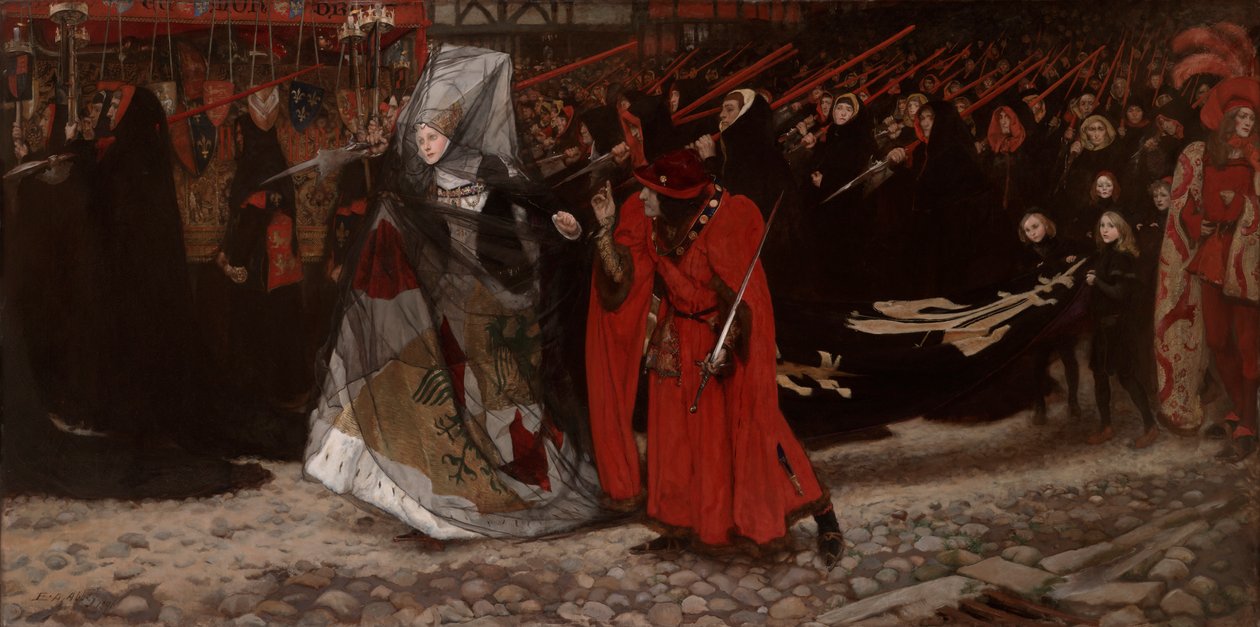 Richard, Gloucester hercege és Lady Anne alkotó: Edwin Austin Abbey