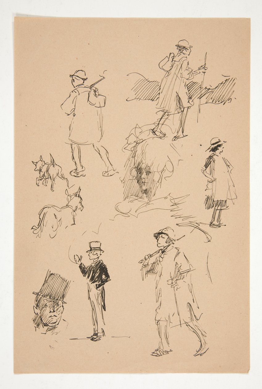 Országfigurák vázlatai alkotó: Edwin Austin Abbey