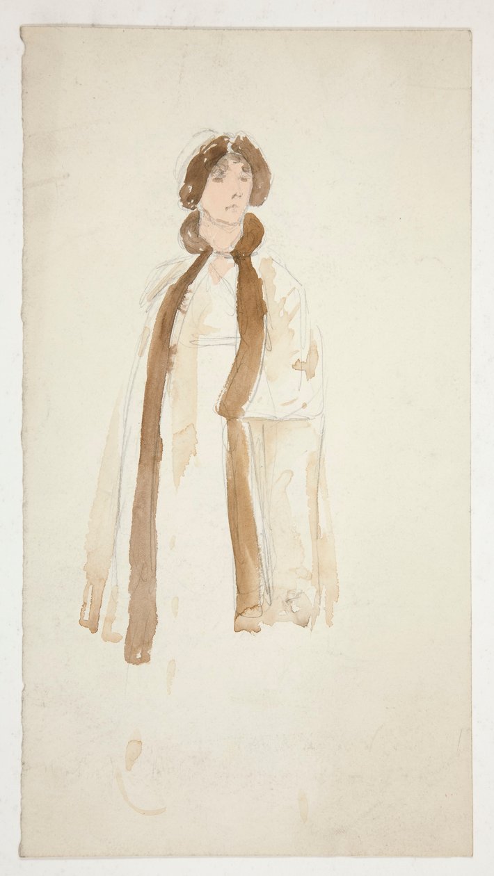 Vázlat egy nőről - jelmeztanulmány egy színdarabhoz? alkotó: Edwin Austin Abbey