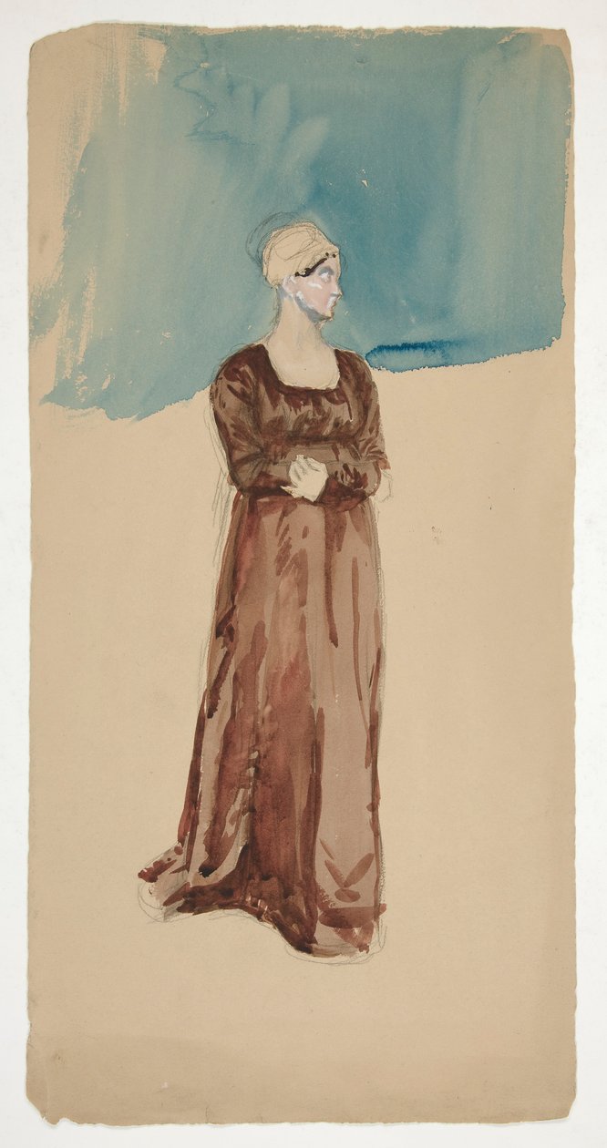 Vázlat egy nőről – azonosítatlan alkotó: Edwin Austin Abbey