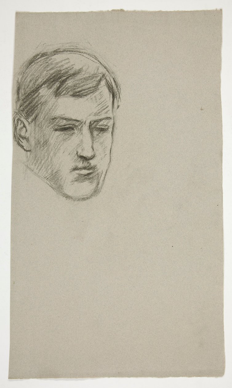 Vázlat egy fiatal férfiról (azonosítatlan nővér) alkotó: Edwin Austin Abbey