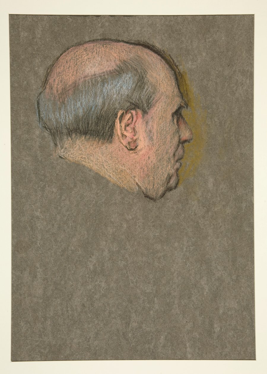 Tanulmány. A kopasz ember Edward koronázására VII alkotó: Edwin Austin Abbey