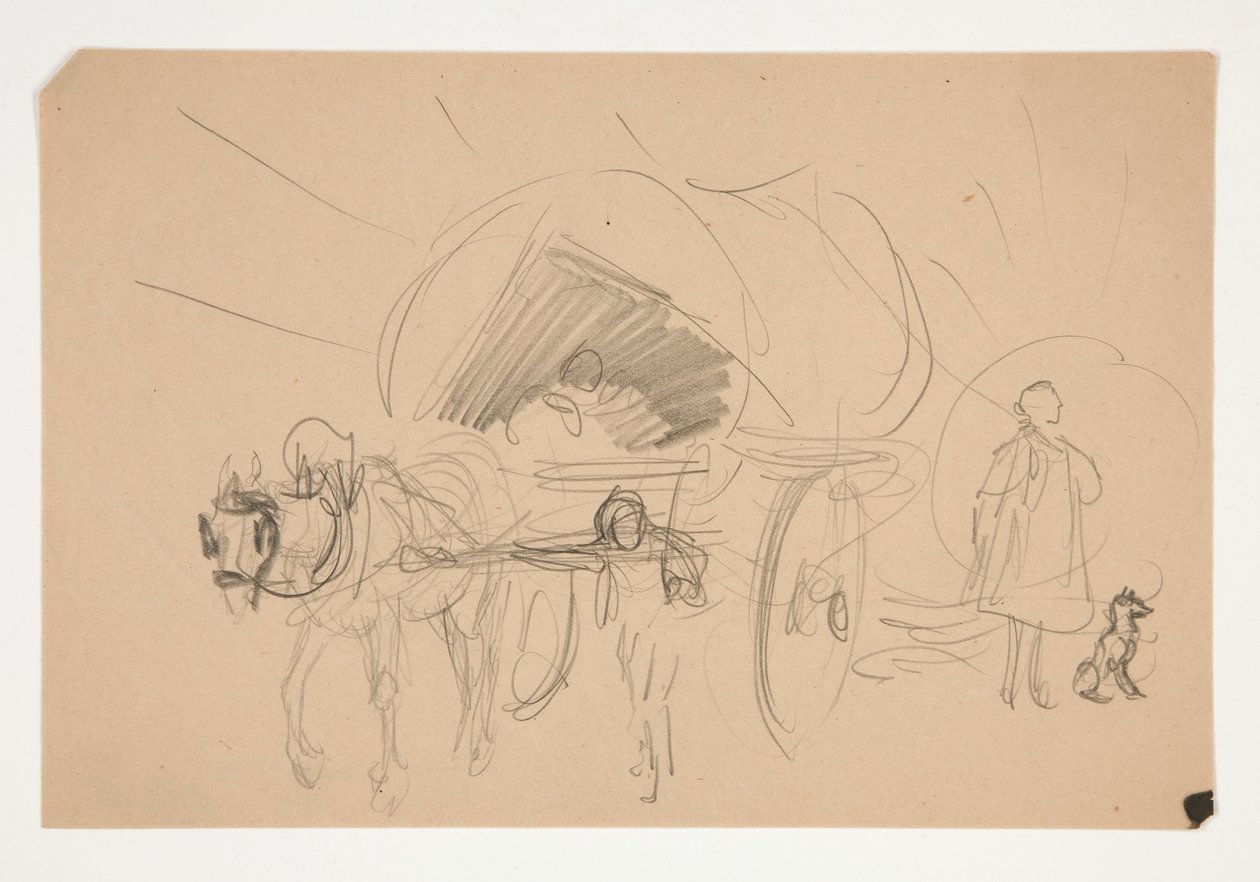 Tanulmány a .1201-hez – Oliver Goldsmith illusztrációja alkotó: Edwin Austin Abbey