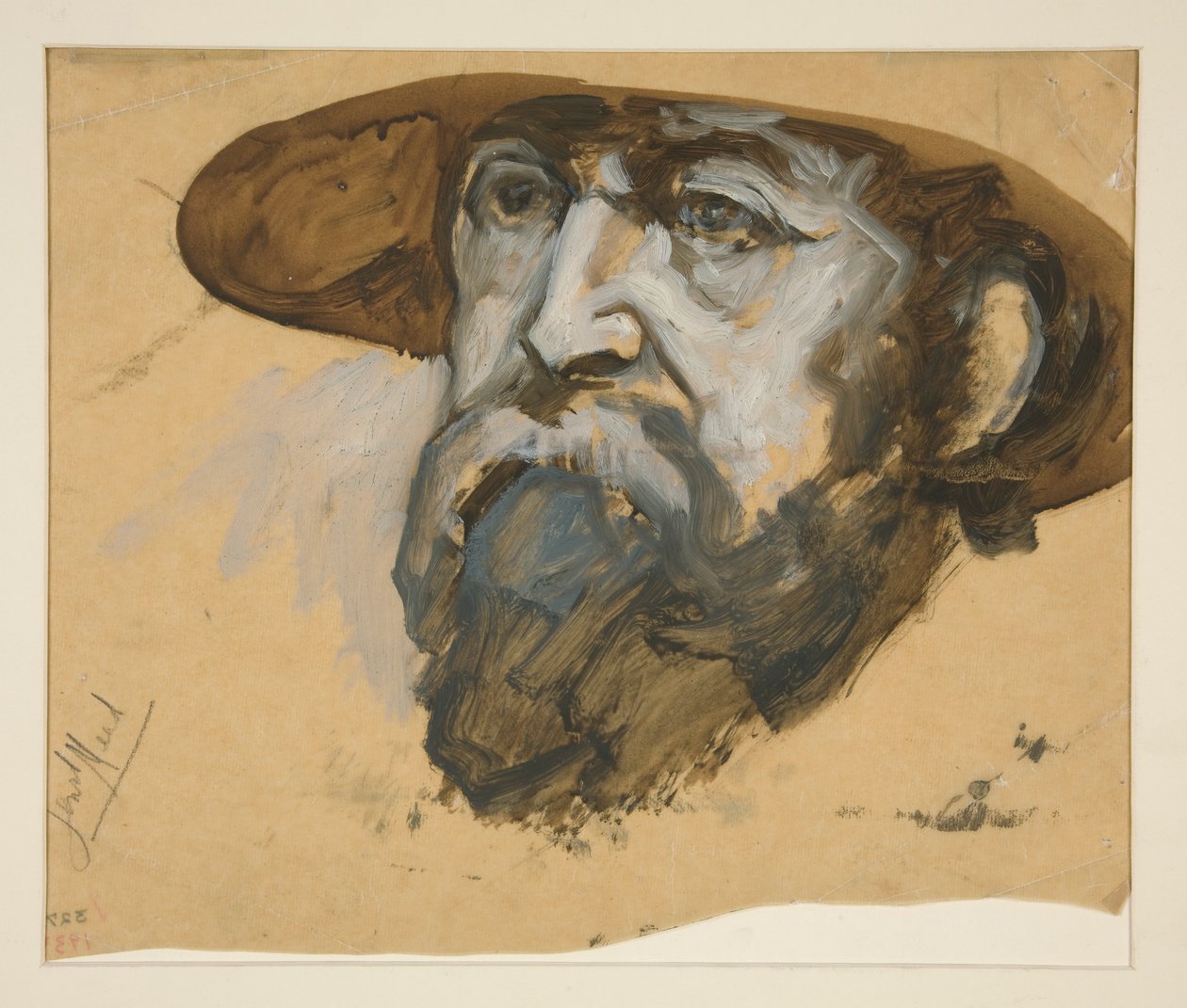 Tanulmány Meade tábornoknak: vázlat a pennsylvaniai Harrisburg állam fővárosának falfestményéhez, 1902-1911 (John Singer Sargent készítette el) alkotó: Edwin Austin Abbey