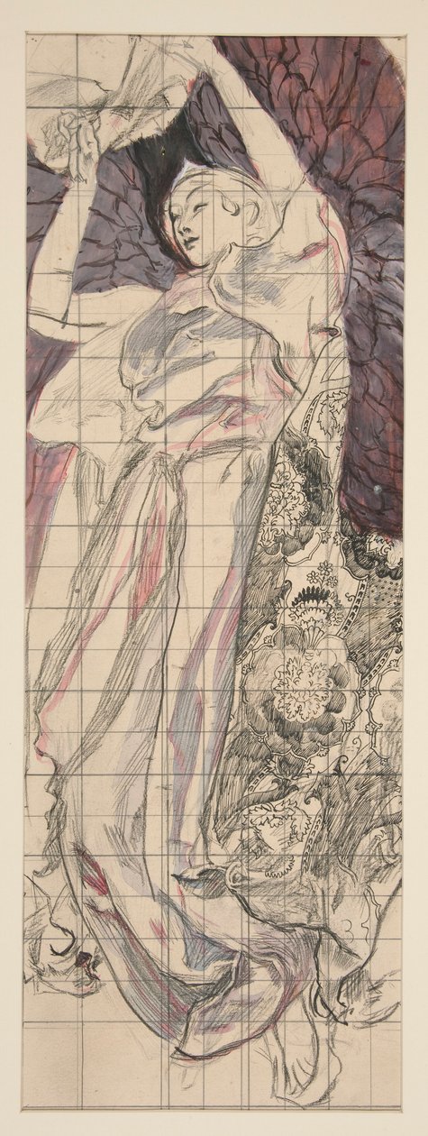 Tanulmány Louis Comfort Tiffany számára alkotó: Edwin Austin Abbey
