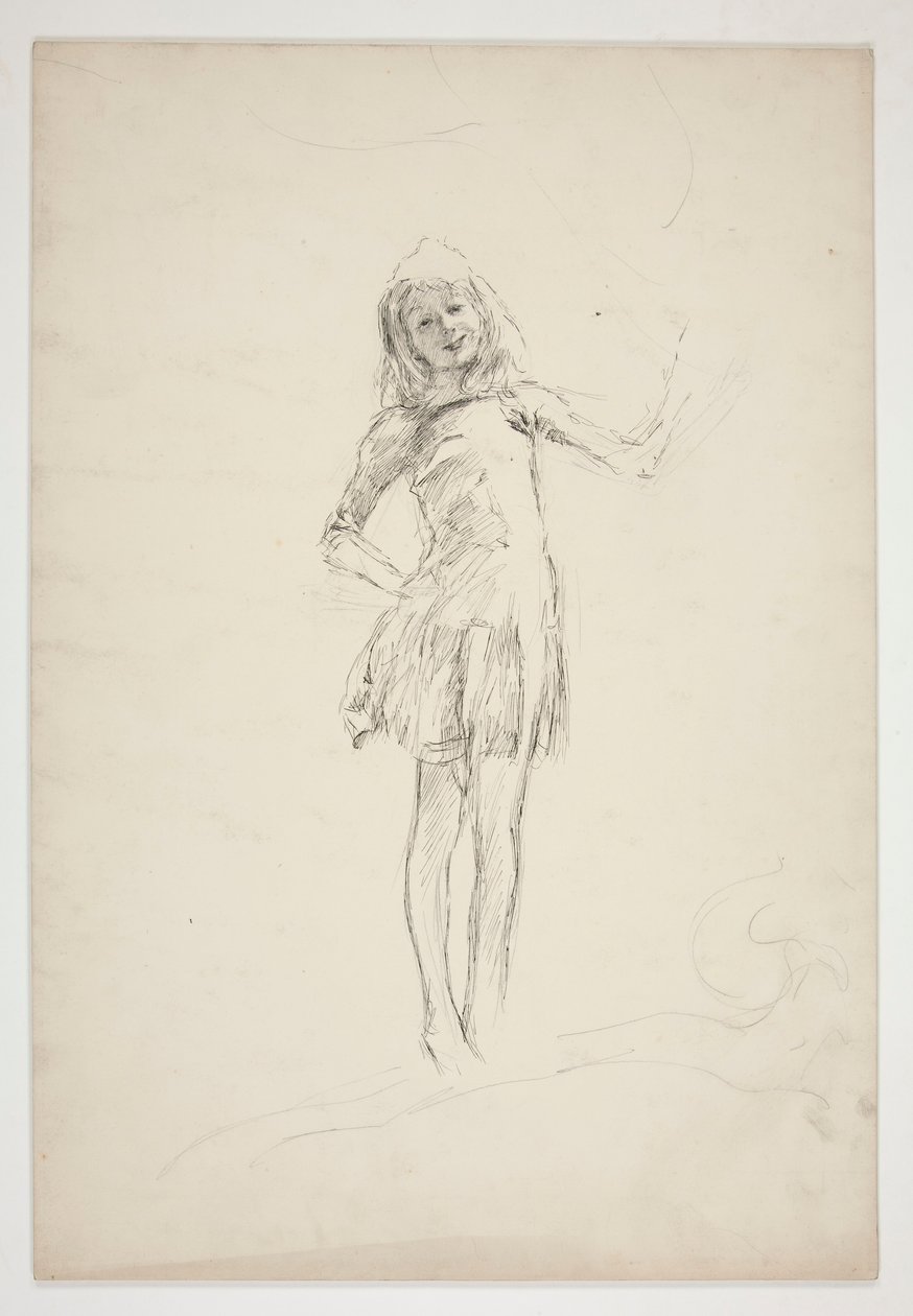 Tanulmány Pucknak az Egy Szentivánéjból alkotó: Edwin Austin Abbey