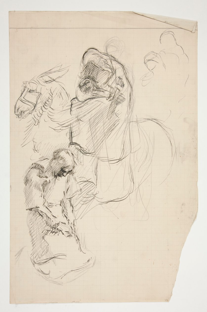 Study for the Quest of the Holy Grail (tizenöt festményből álló sorozat a Boston Public Library számára, 1901-ben fejeződött be) alkotó: Edwin Austin Abbey