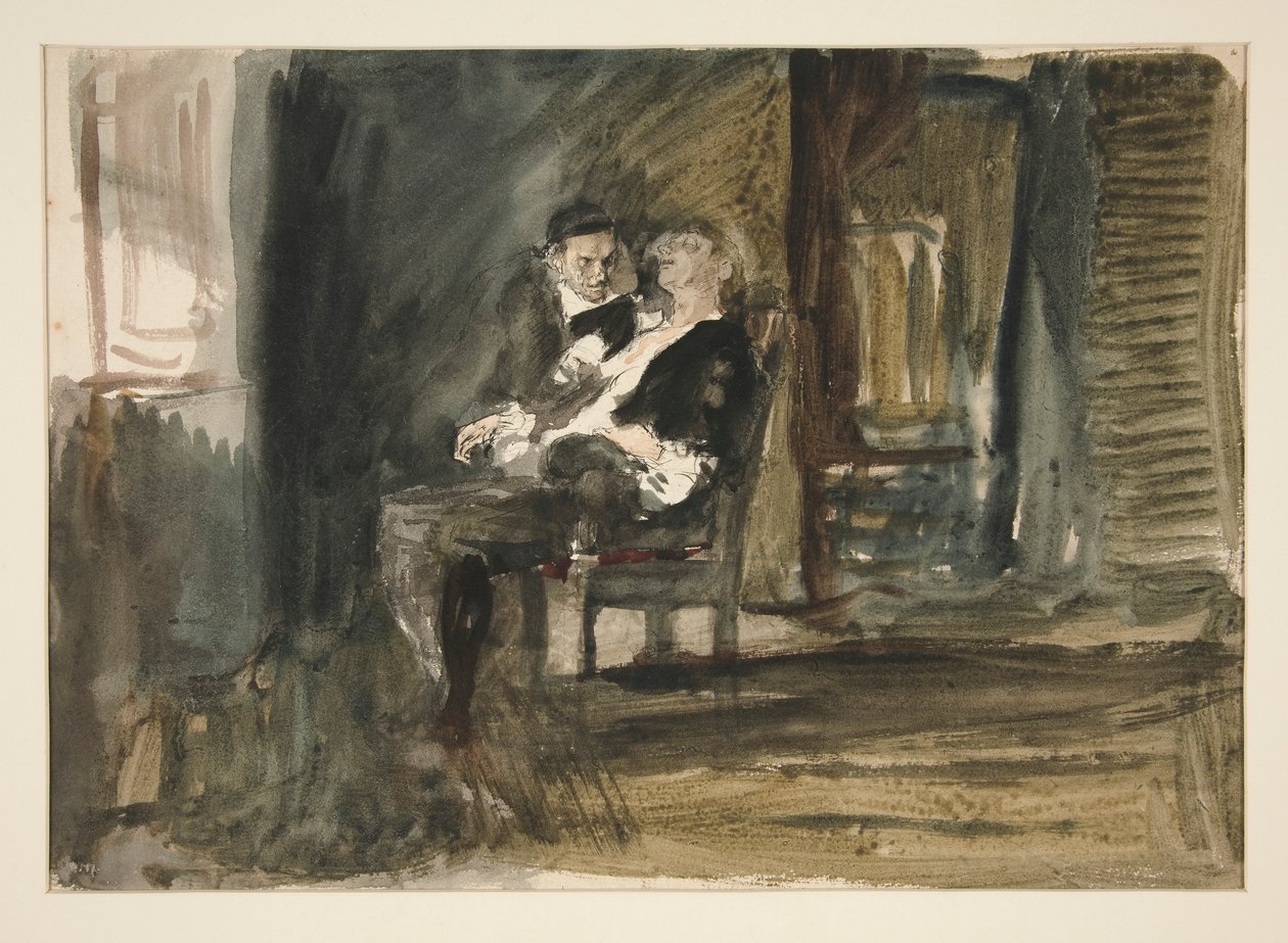 Tanulmány a skarlát betűhöz (olajfestmény) alkotó: Edwin Austin Abbey