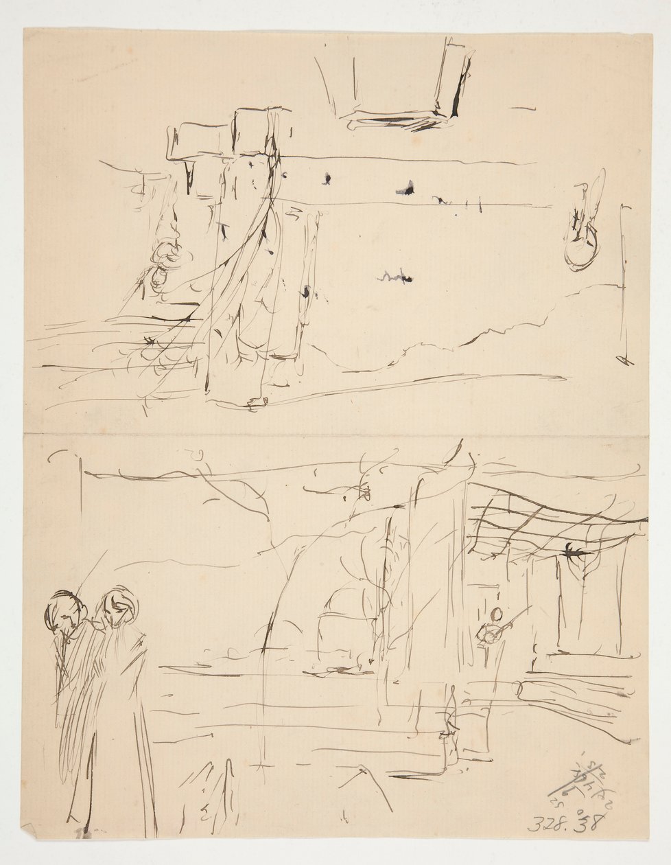 Tanulmány a tizenkettedik éjszakára (?) alkotó: Edwin Austin Abbey