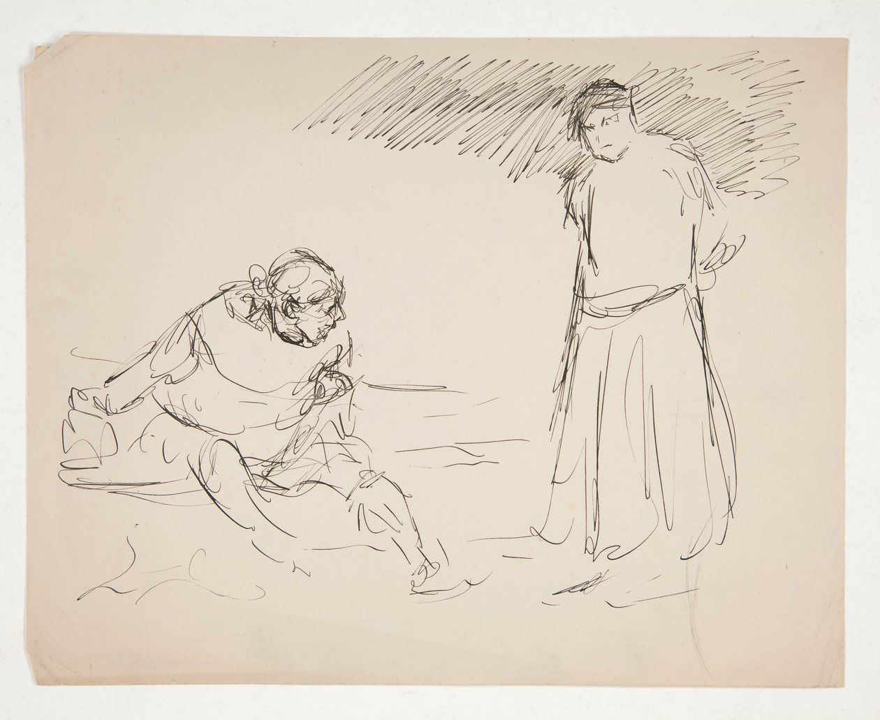Tanulmány egy azonosítatlan Shakespeare-darabhoz alkotó: Edwin Austin Abbey