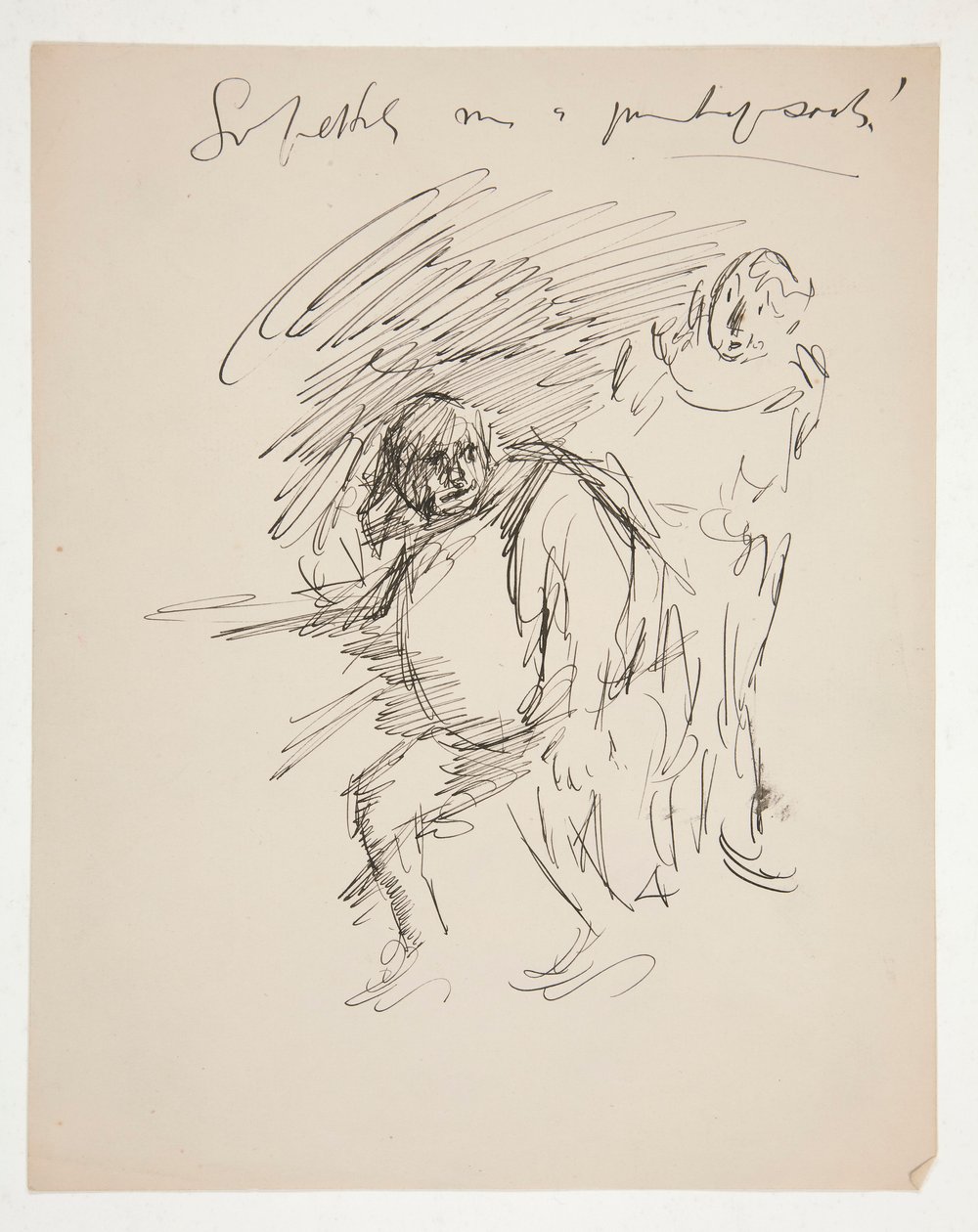 Tanulmányozás egy azonosítatlan Shakespeare-darabhoz, esetleg Falstaffhoz alkotó: Edwin Austin Abbey