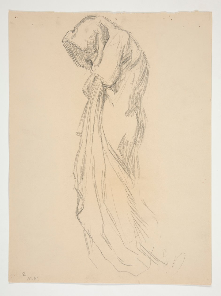 Tanulmány a 12 éjféli számhoz alkotó: Edwin Austin Abbey