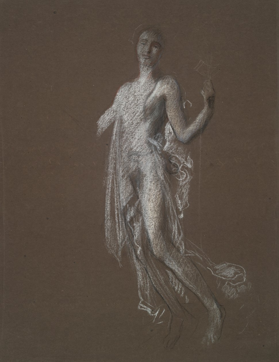 Tanulmány a hajnali 5 (?) figurához alkotó: Edwin Austin Abbey