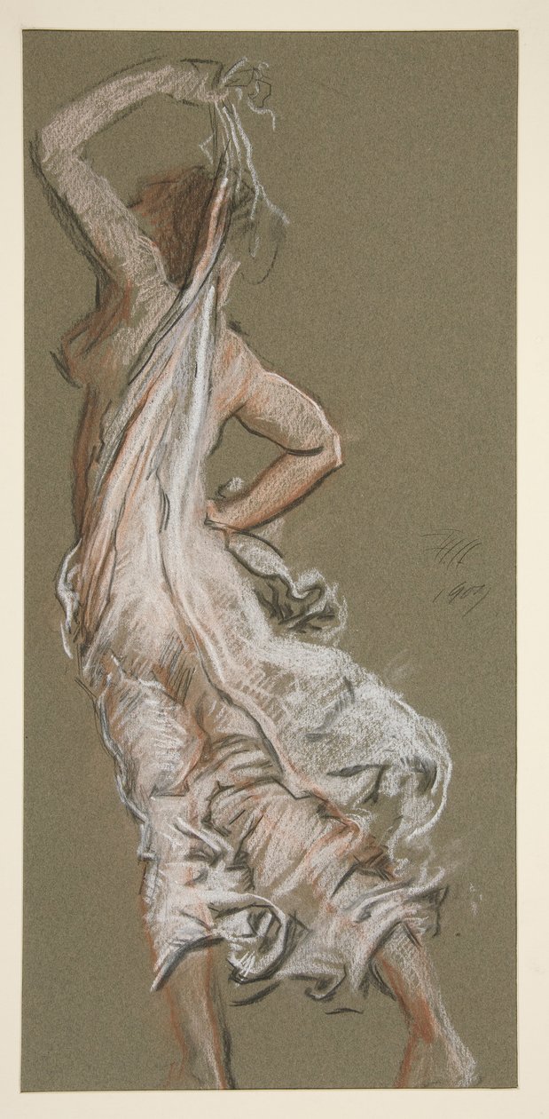 Tanulmány 17:00 figurához alkotó: Edwin Austin Abbey