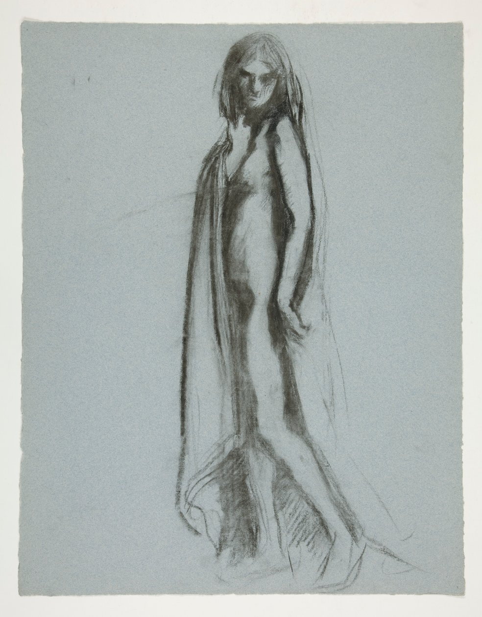 Tanulmány a 19:00 figurához alkotó: Edwin Austin Abbey