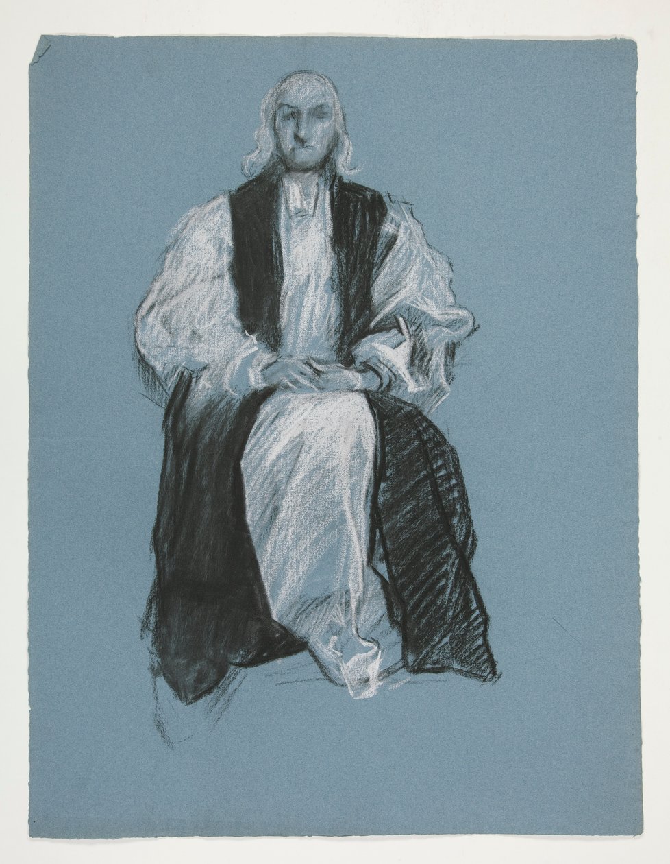 Tanulmány William White püspök alakjához, in alkotó: Edwin Austin Abbey