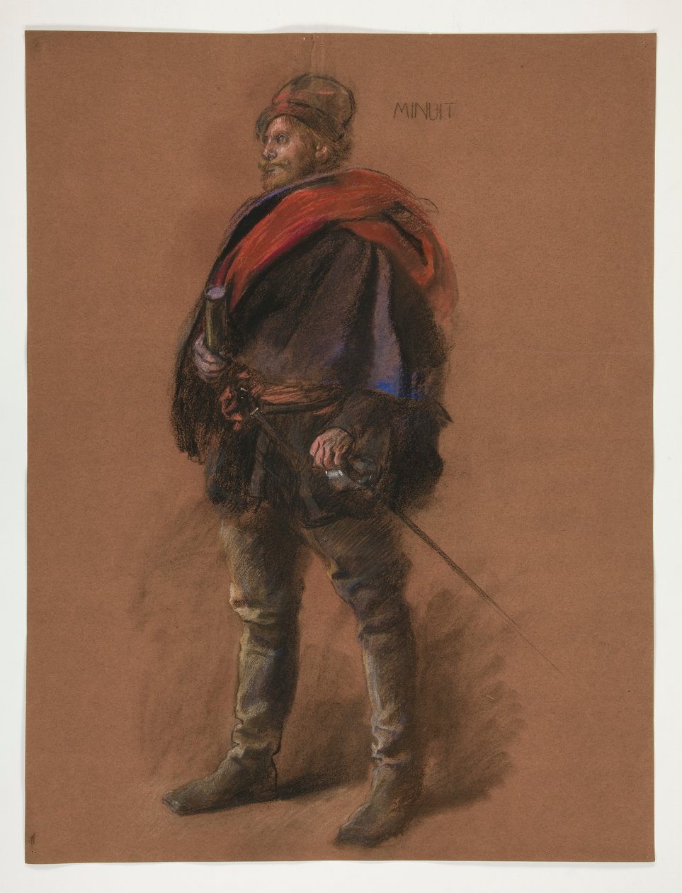 Tanulmány Peter Minuit kapitány alakjához alkotó: Edwin Austin Abbey