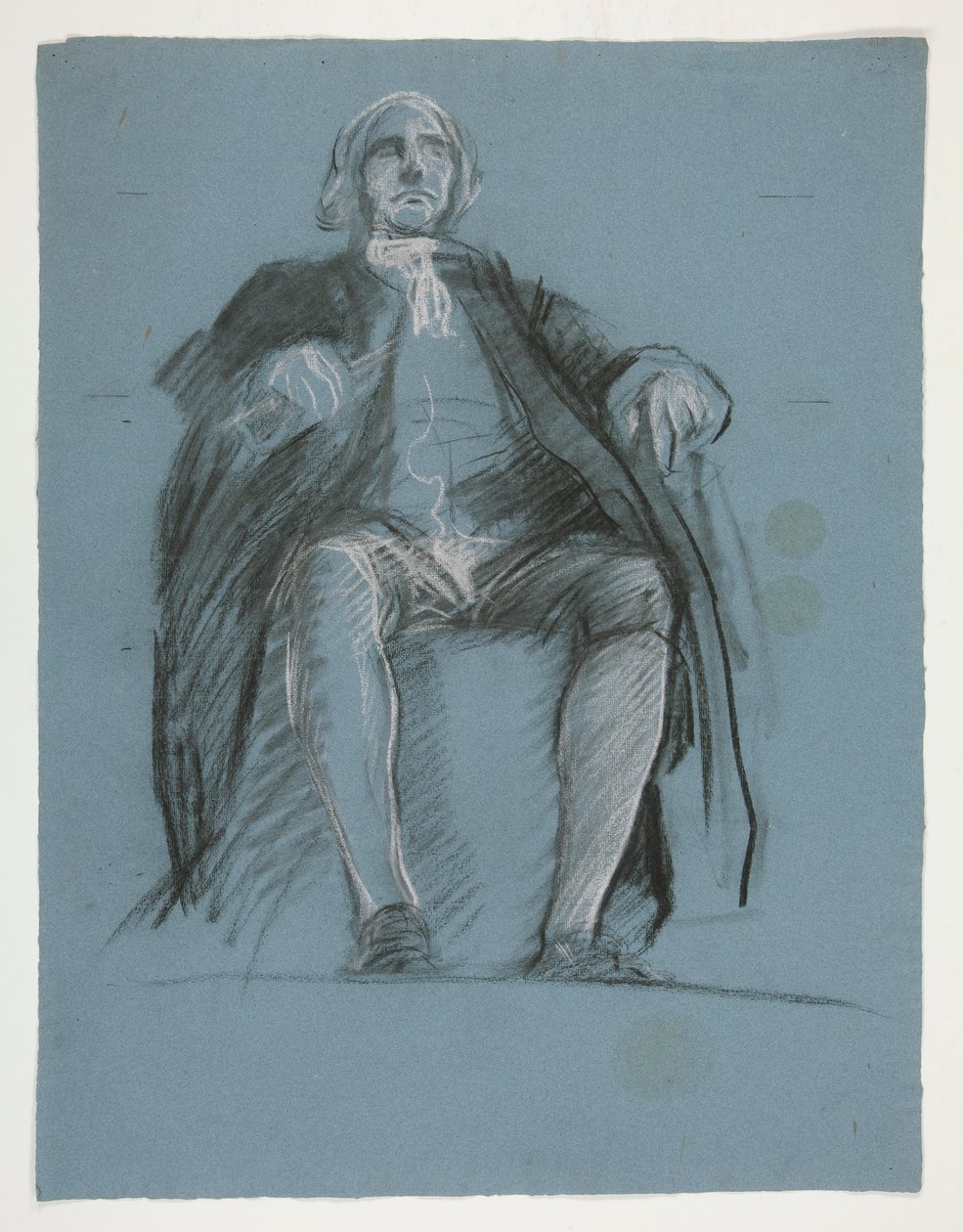 Tanulmány John Peter Gabriel Muhlenberg tábornok alakjához, a alkotó: Edwin Austin Abbey